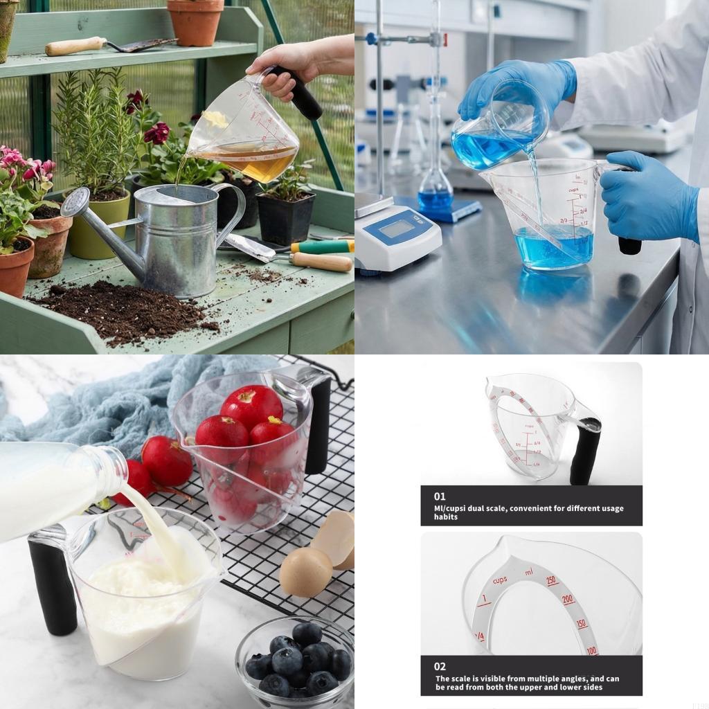 Home Cooking Reading - F19B 250ml transparante maatbeker met duidelijke