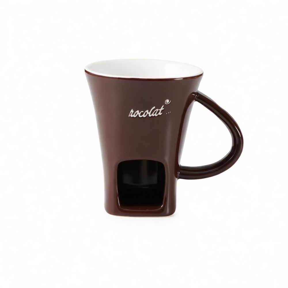 Fondue Pot Ceramic - Keramische fondue-set voor het smelten van