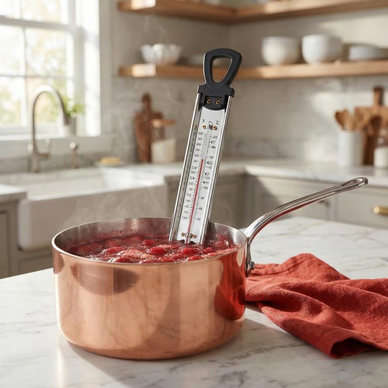 Keukenthermometer van roestvri - Home Cooking Reading recensie en prijs