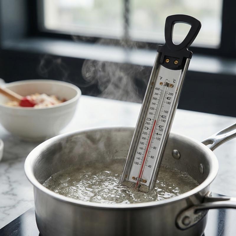 Keukenthermometer van roestvri - Home Cooking Reading recensie en prijs