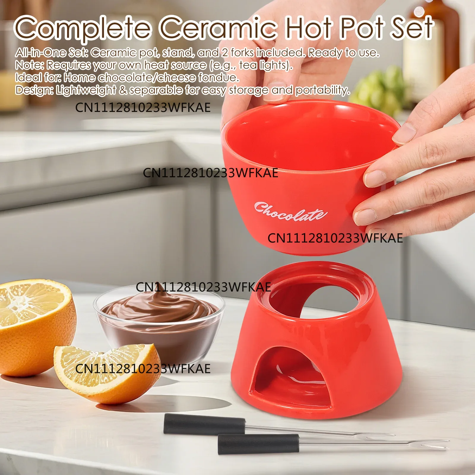 Keramische chocoladechauffeuse - Fondue Pot Ceramic recensie en prijs