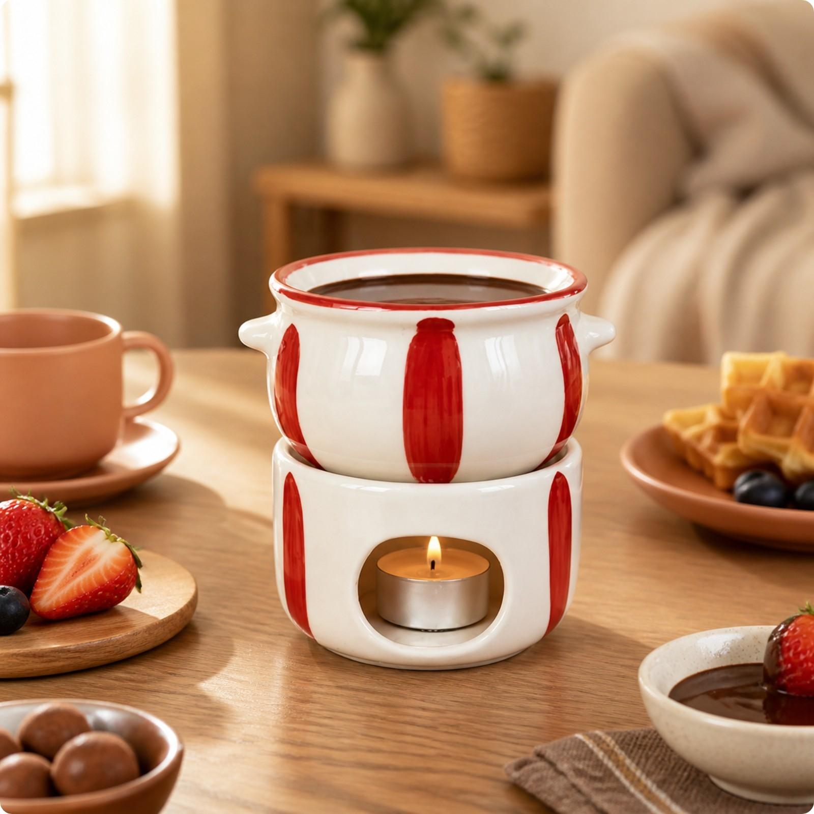 Keramische fonduepan voor choc - Fondue Pot Ceramic recensie en prijs