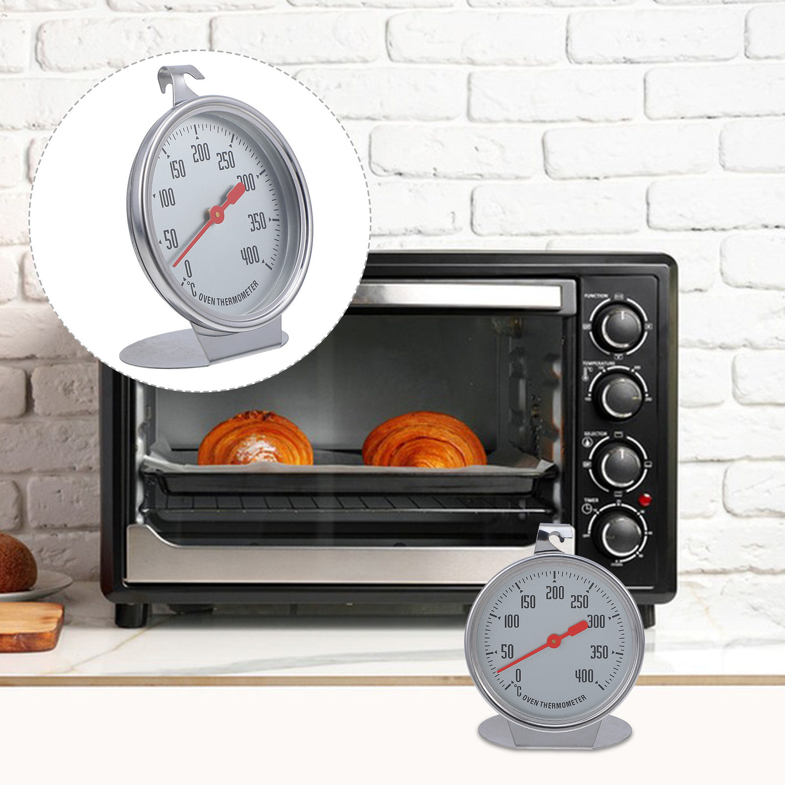 Oventhermometer met grote wijz - Home Cooking Reading recensie en prijs