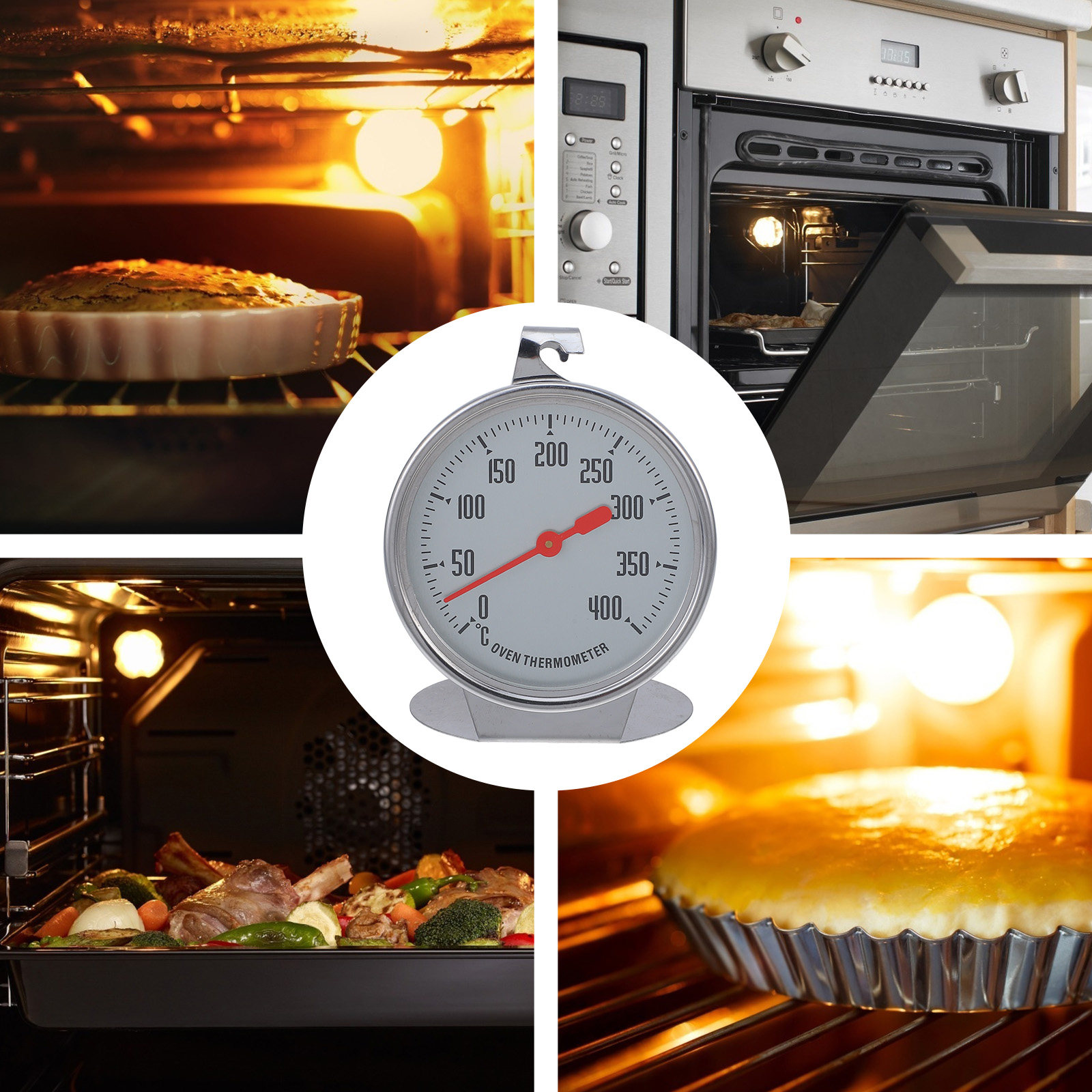 Oventhermometer met grote wijz - Home Cooking Reading recensie en prijs