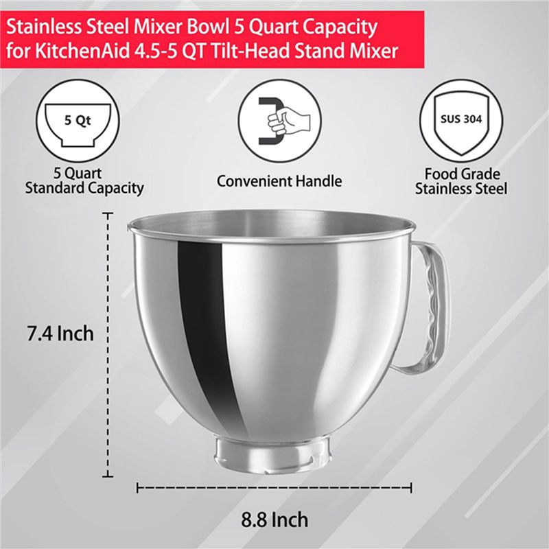 A78E 3X roestvrijstalen mengko - Kitchenaid Mixer Artisan 5Qt recensie en prijs