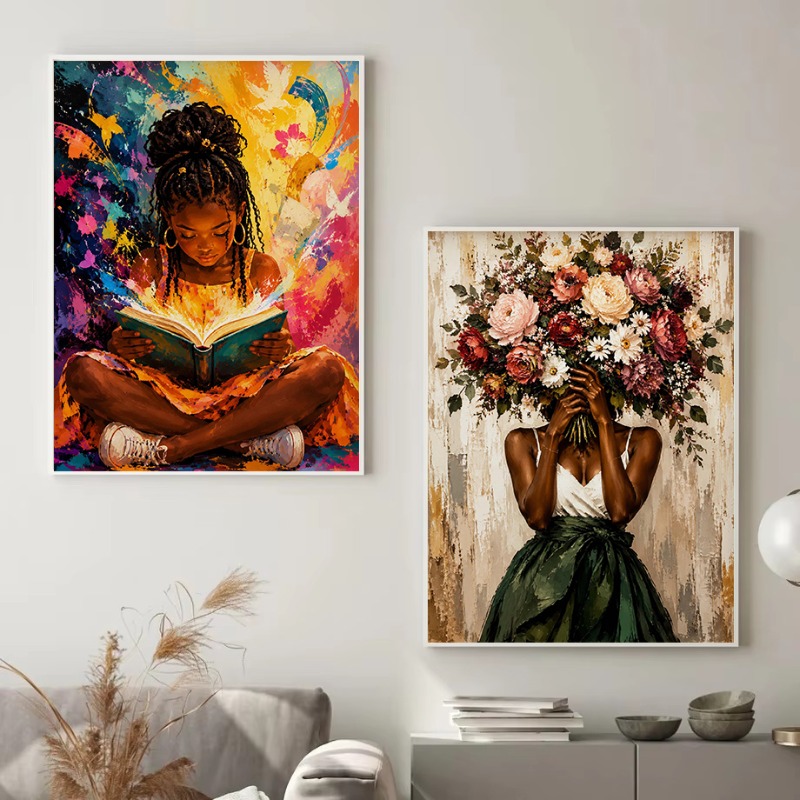 Kleurrijke Afro Pop Art Zwarte - Home Cooking Reading recensie en prijs