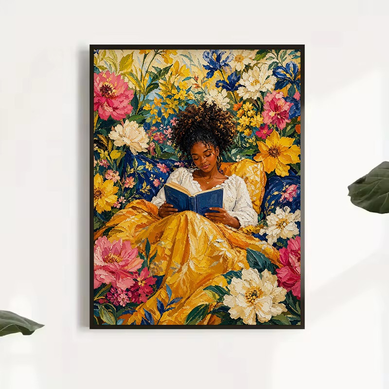 Kleurrijke Afro Pop Art Zwarte - Home Cooking Reading recensie en prijs