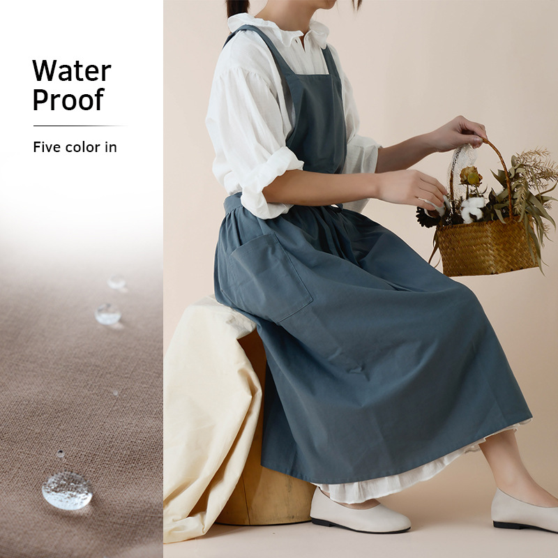 Vrouwen Katoen Linnen Bib Scho - Home Cooking In Japanese recensie en prijs