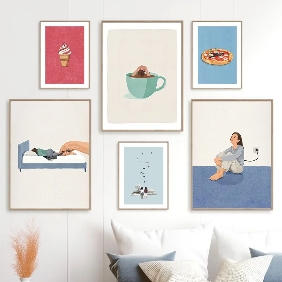 Humoristische grappige Charge  - Home Cooking Reading recensie en prijs